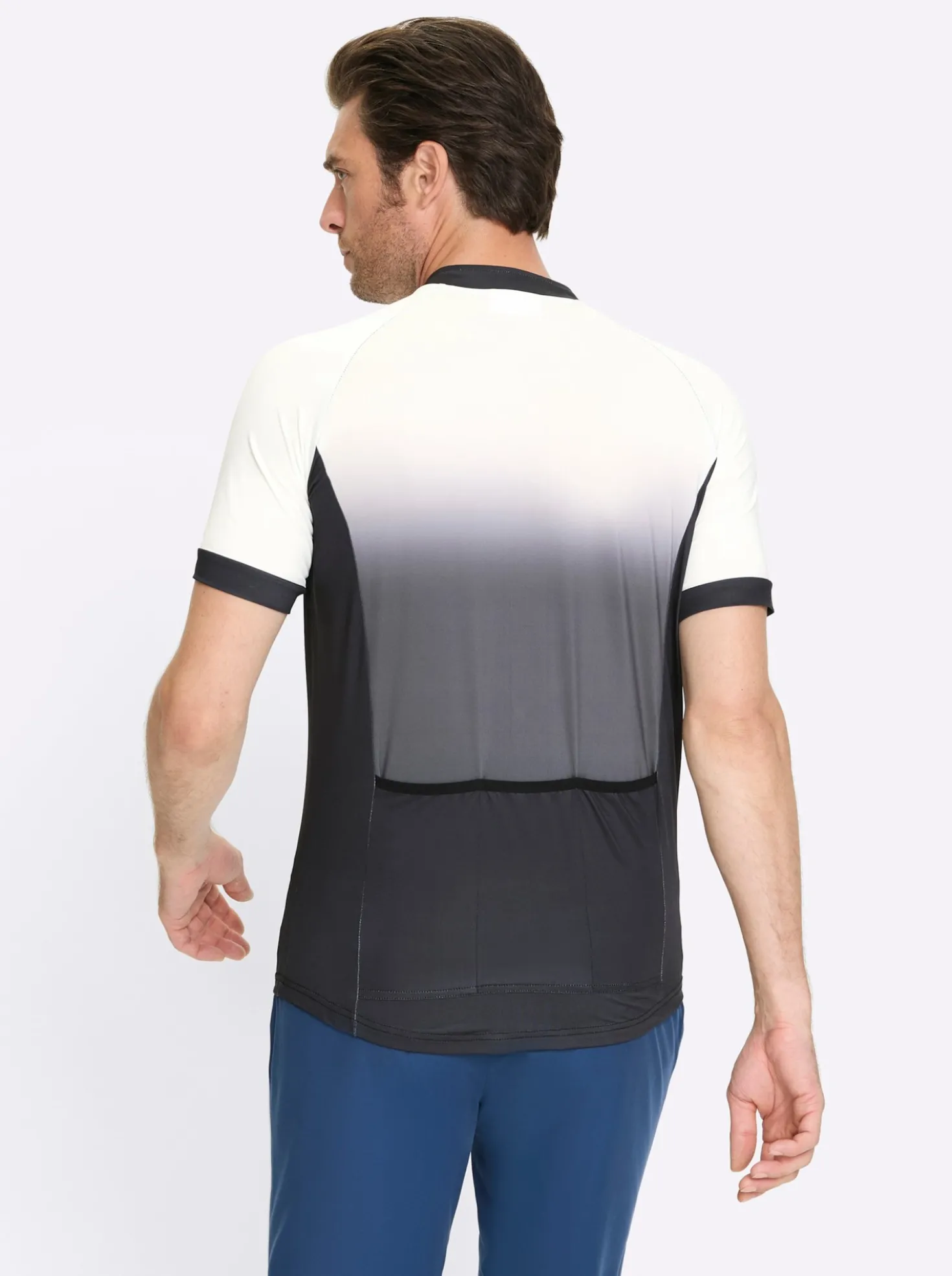 Funktionsshirt mit Reißverschluss-Taschen hinten