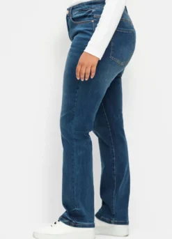 Gerade Jeans mit Bodyforming-Effekt