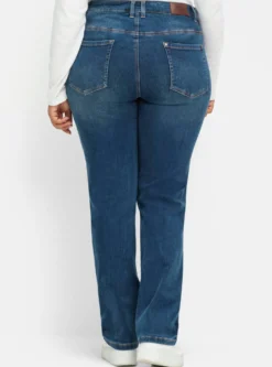 Gerade Jeans mit Bodyforming-Effekt