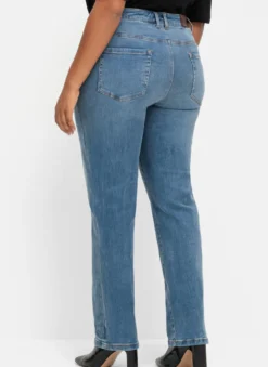 Gerade Jeans mit Bodyforming-Effekt
