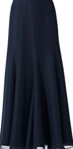 Godetrock aus transparentem Chiffon