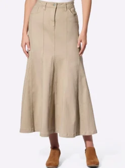 Godetrock aus Twill