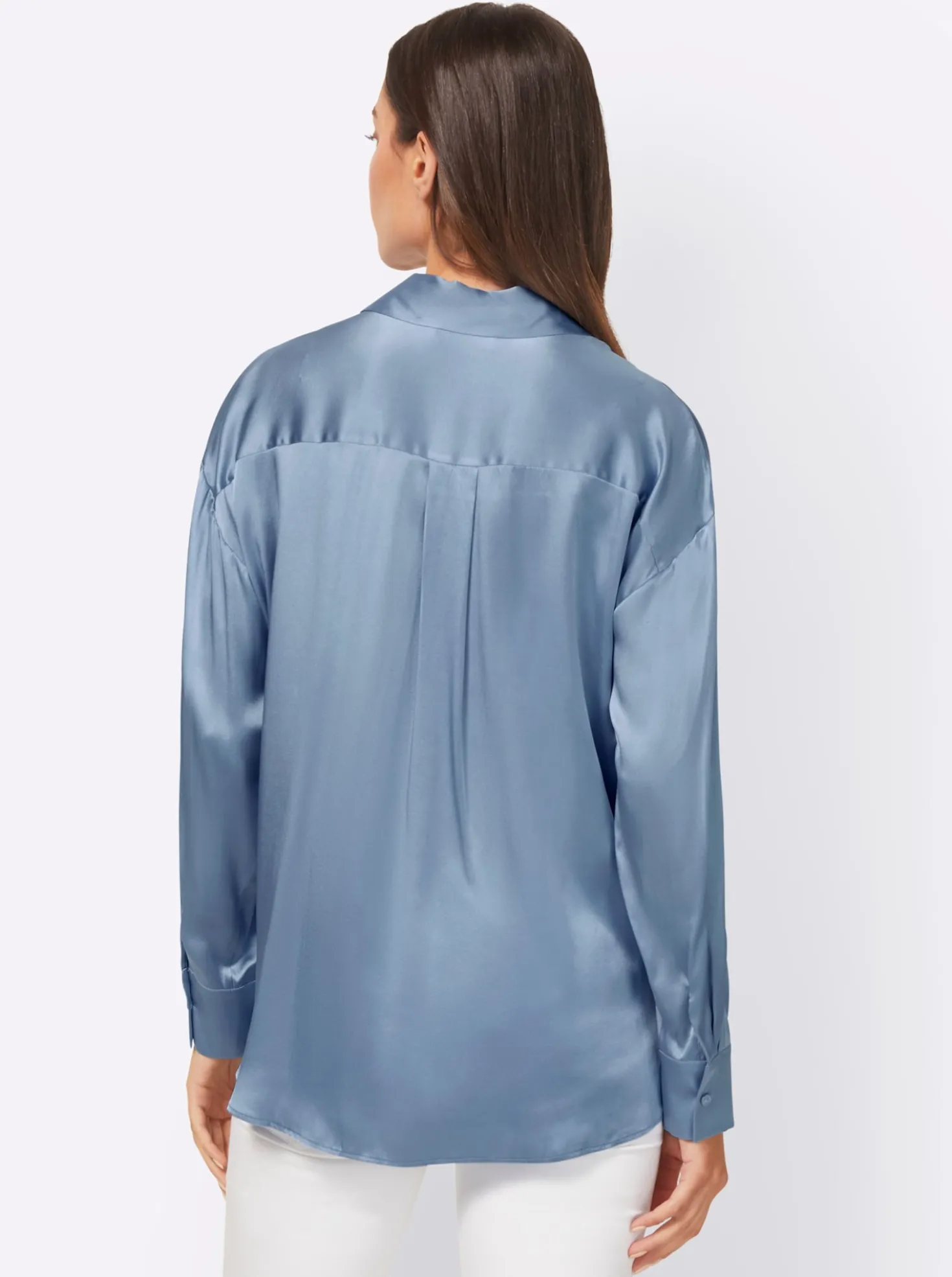 Hemdbluse aus Seidenmischung