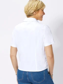 Hemdbluse mit Form-Nähten