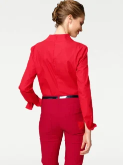 Hemdbluse mit Stehkragen