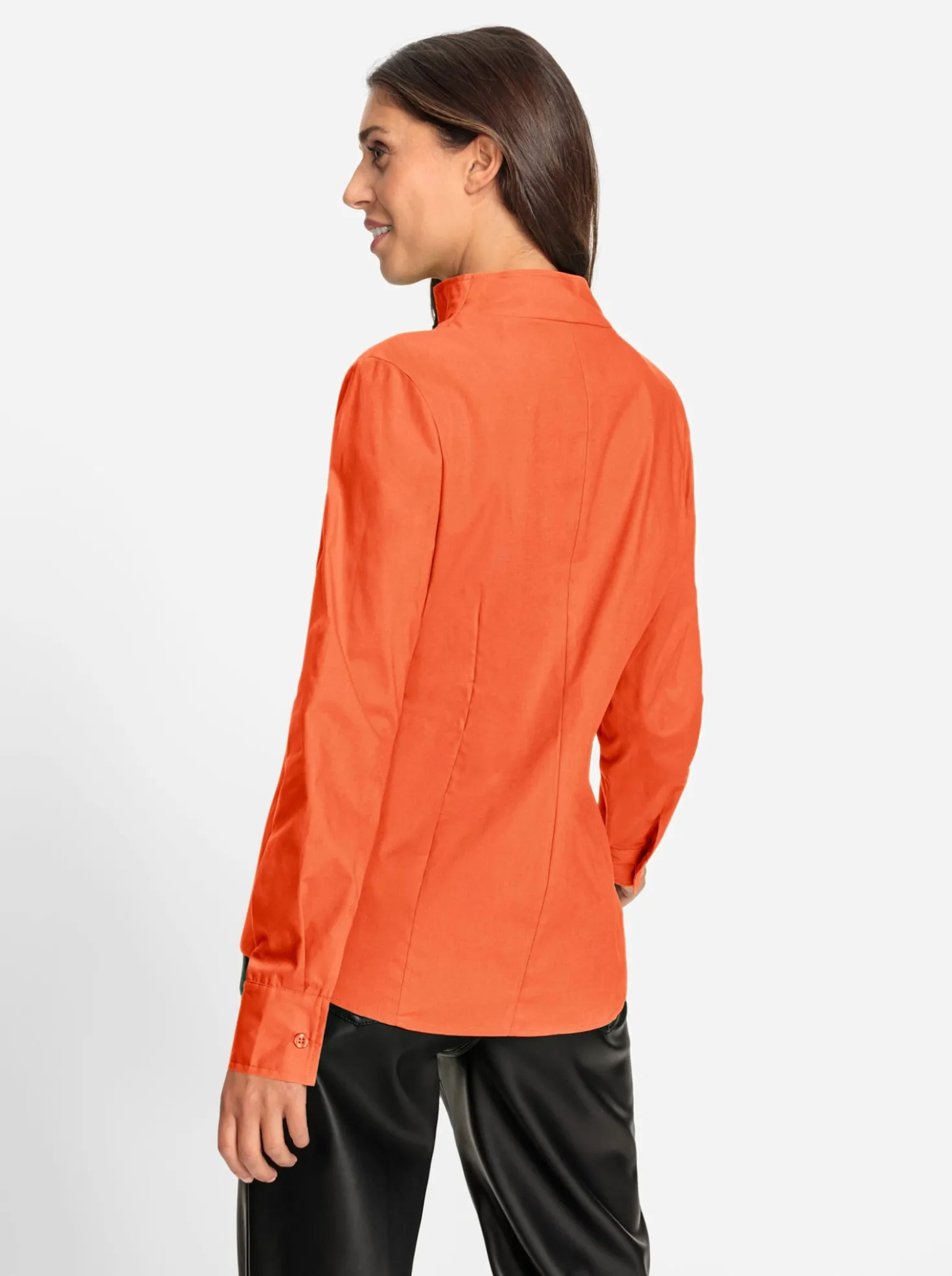 Hemdbluse mit Stehkragen