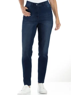 High-waist-Jeans in Karottenform