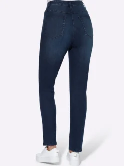 High-waist-Jeans in Karottenform
