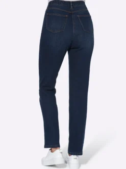 High-waist-Jeans mit innenliegendem Dehnbund