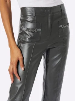 Hose aus Leder-Imitat