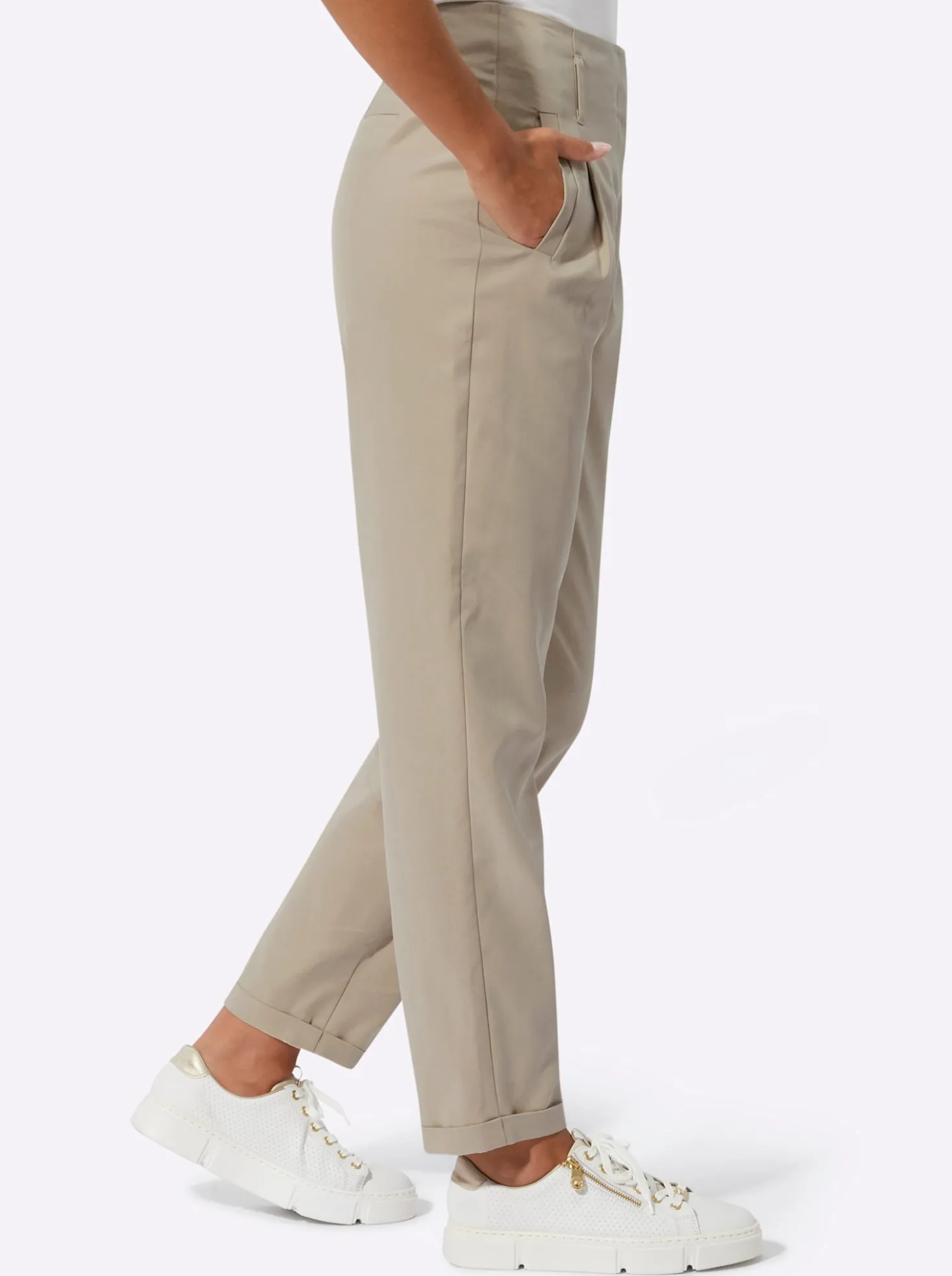 Hose mit hoher Taille