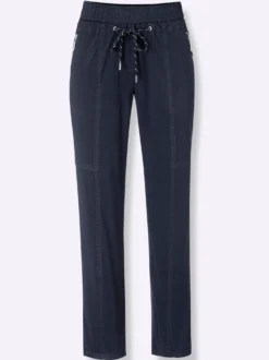 7/8-Hose mit Reißverschluss-Taschen