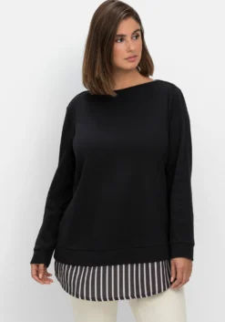 2-in-1-Langarmshirt in Layering-Optik