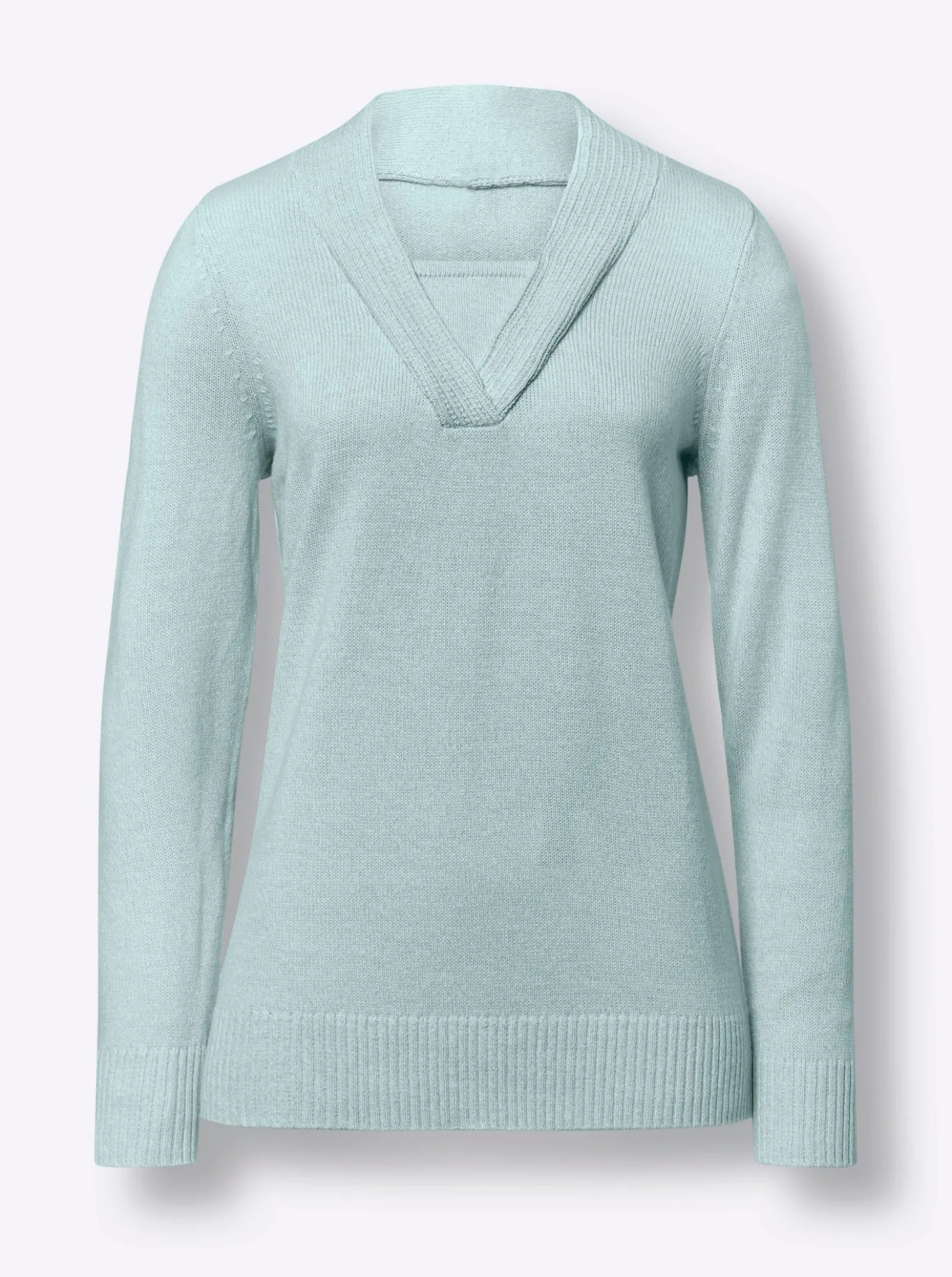 2-in-1-Pullover in Melange-Optik