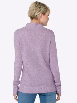 2-in-1-Pullover in Melange-Optik