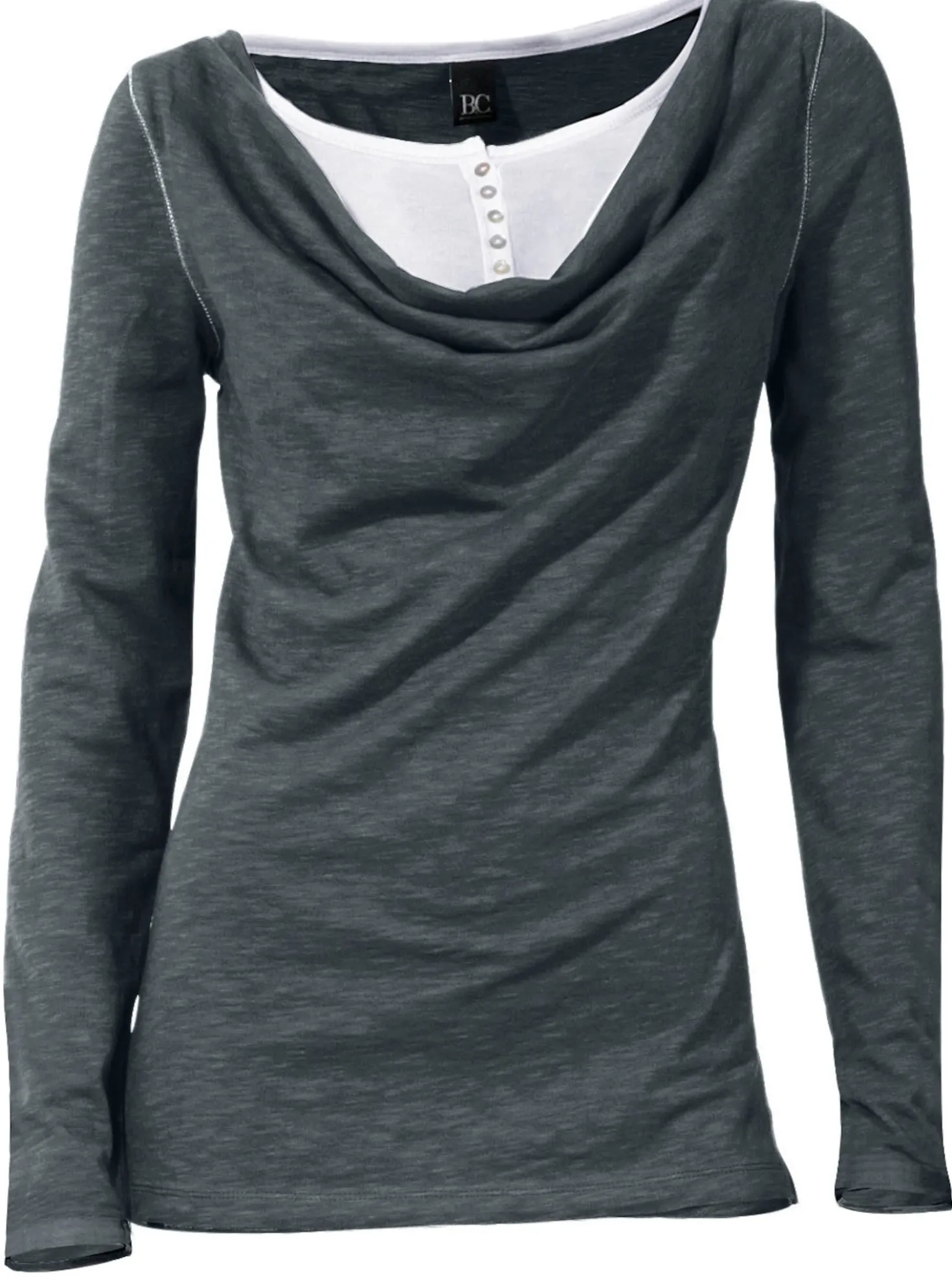 2-in-1-Shirt in elastischer Qualität