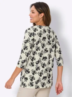 2-in-1-Shirt in längerer Form