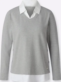 2-in-1-Shirt mit Blusen-Einsätzen