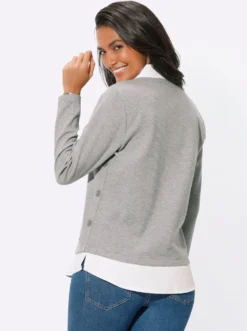 2-in-1-Shirt mit Blusen-Einsätzen