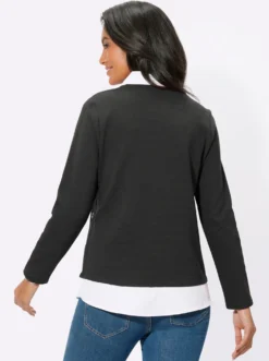 2-in-1-Shirt mit Blusen-Einsätzen