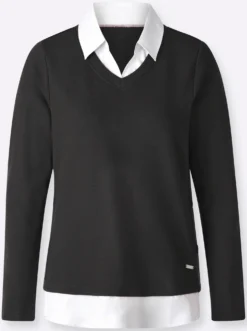 2-in-1-Shirt mit Blusen-Einsätzen