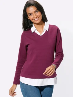 2-in-1-Shirt mit Blusen-Einsätzen