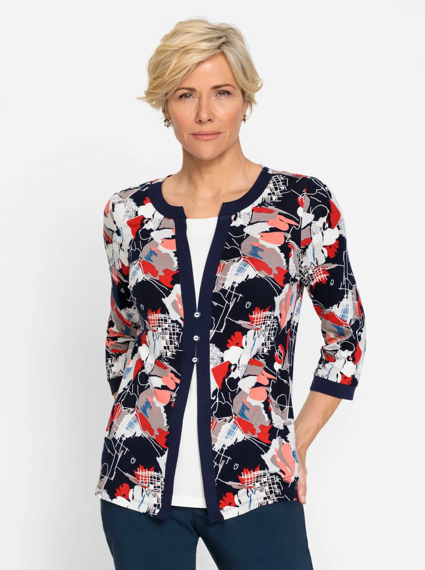 2-in-1-Shirt mit Einsatz vorne