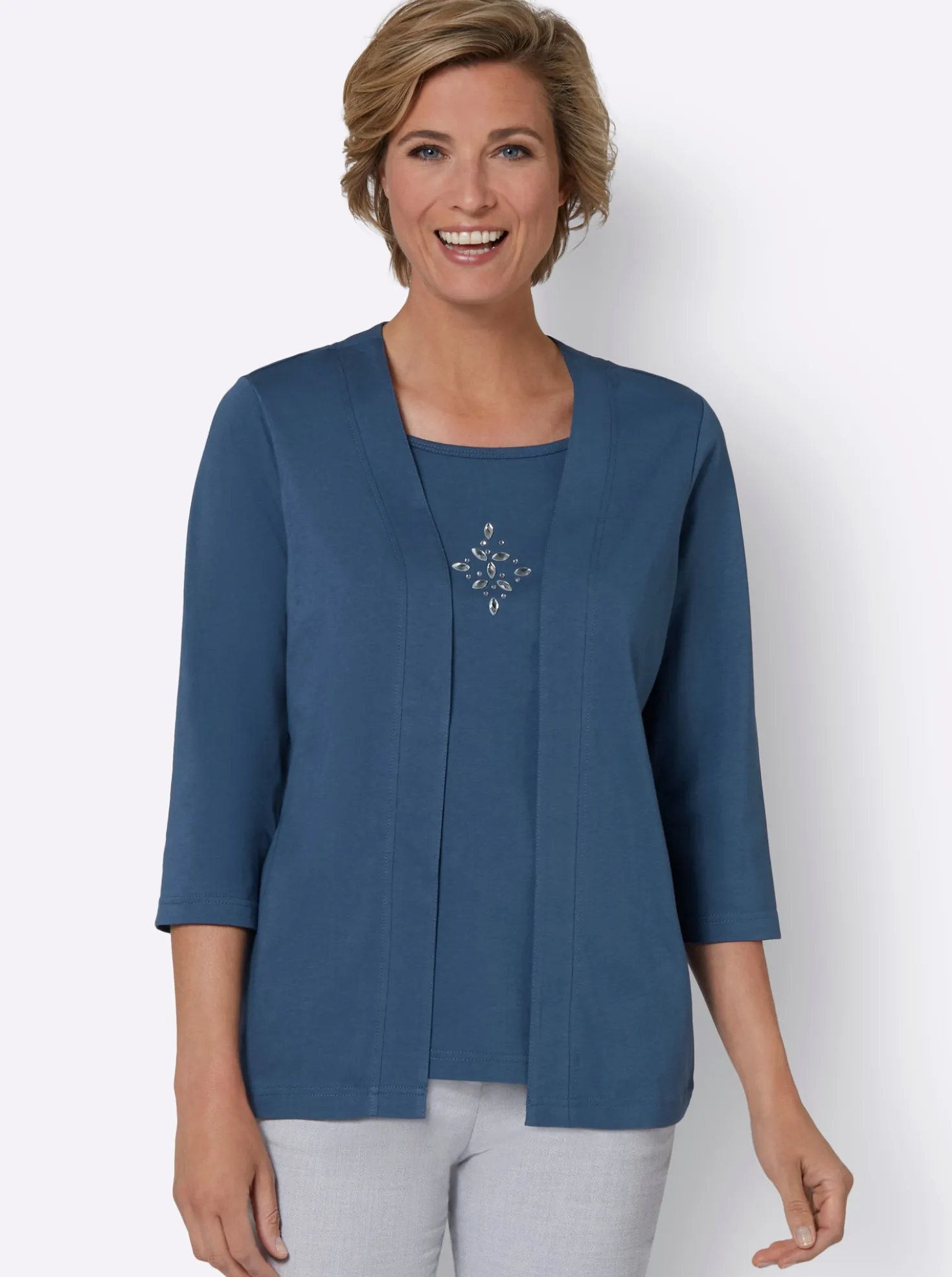 2-in-1-Shirt mit Einsatz vorne