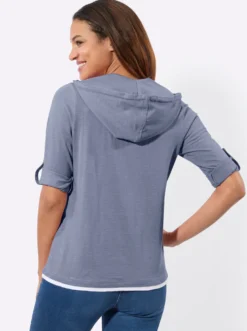 2-in-1-Shirt mit Kapuze