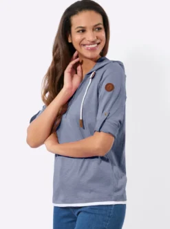 2-in-1-Shirt mit Kapuze