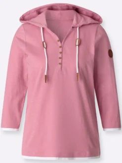 2-in-1-Shirt mit Kapuze