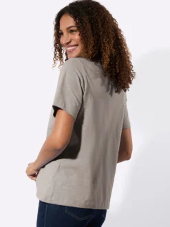 2-in-1-Shirt mit Knoten-Detail