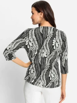 2-in-1-Shirt mit Rauten-Applikation