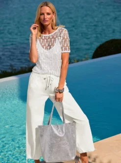 2-in-1-Shirt mit Spitze