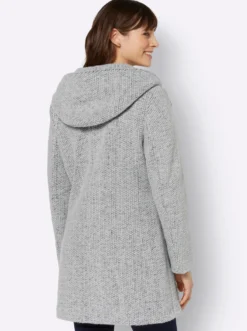 Jacke mit Kapuze, Struktur-Qualität