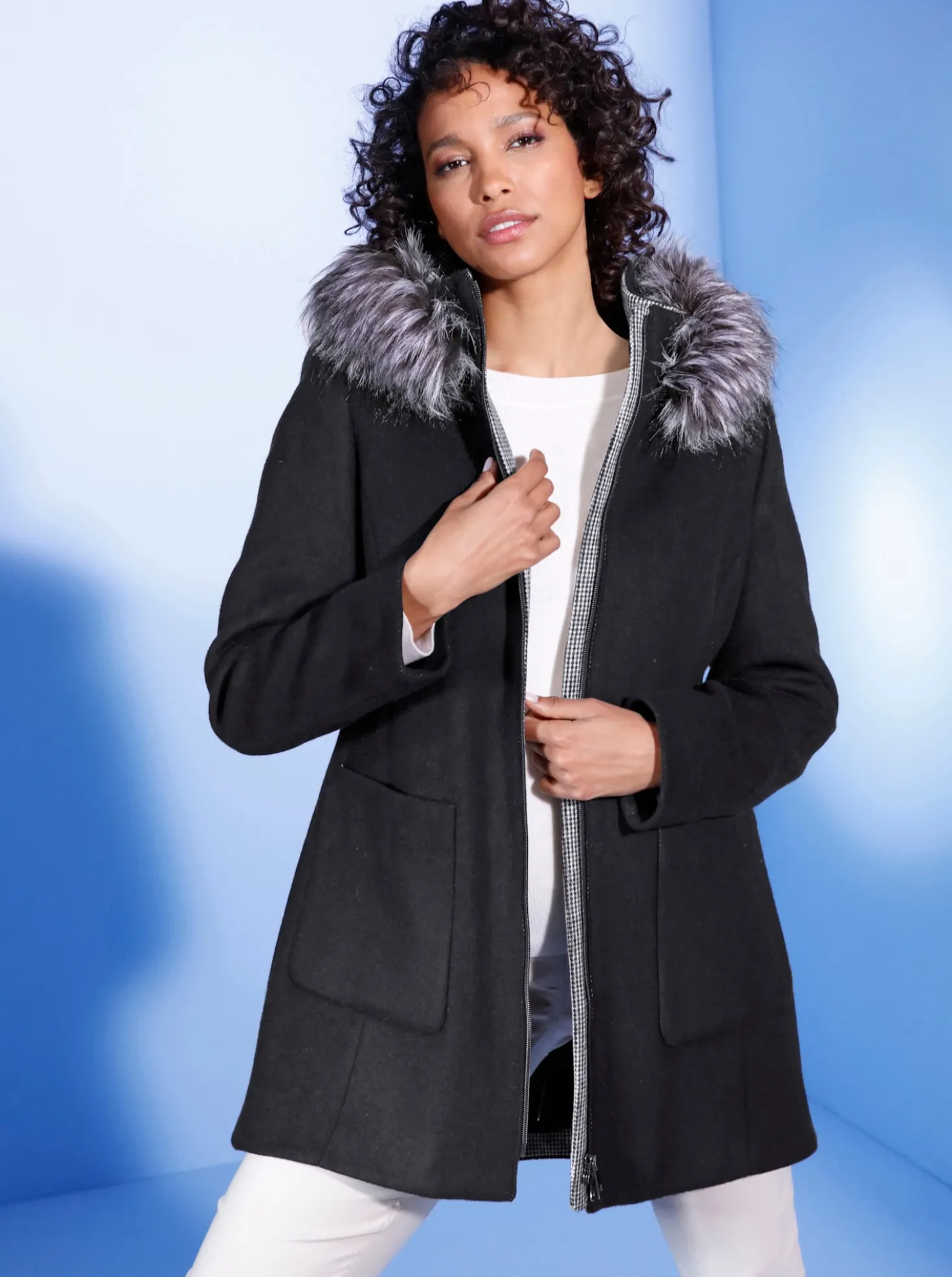 Jacke mit Woll-Anteil