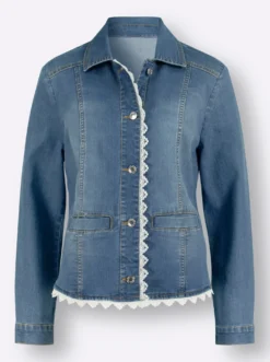 Jeansblazer mit Knöpfen aus Metall