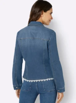 Jeansblazer mit Knöpfen aus Metall