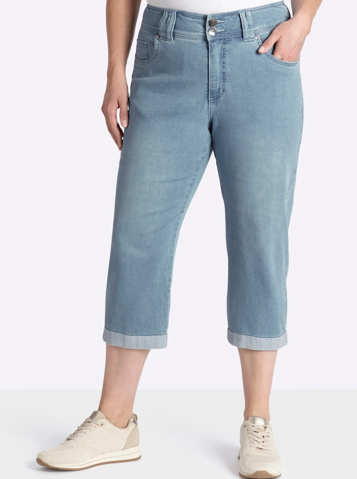 3/4-Jeans für kräftigere Oberschenkel