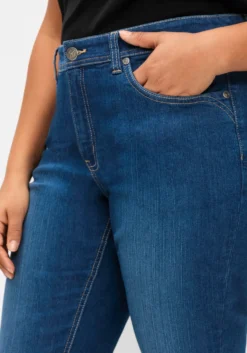 7/8-Jeans in schmaler Form, mit Kontrasttape