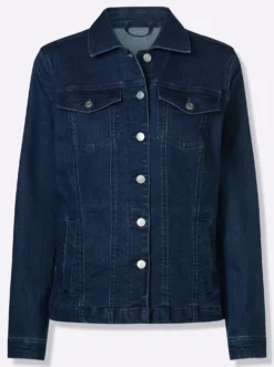 Jeansjacke mit aufgesetzten Brusttaschen