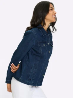 Jeansjacke mit aufgesetzten Brusttaschen