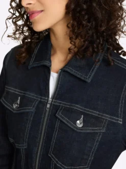 Jeansjacke mit 2-Wege-Zipper