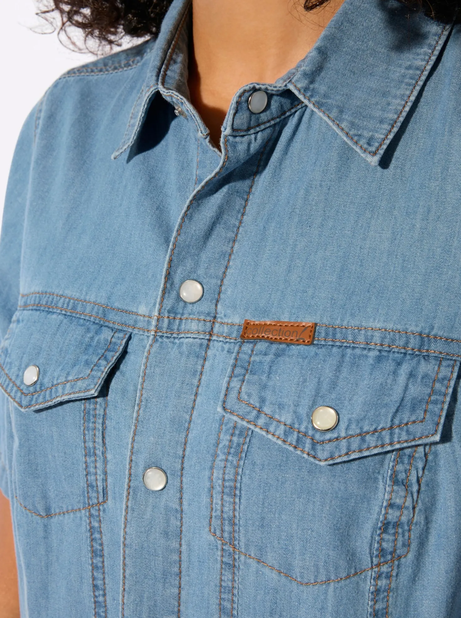 Jeanskleid in A-Form