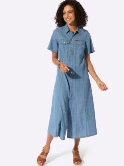 Jeanskleid in A-Form