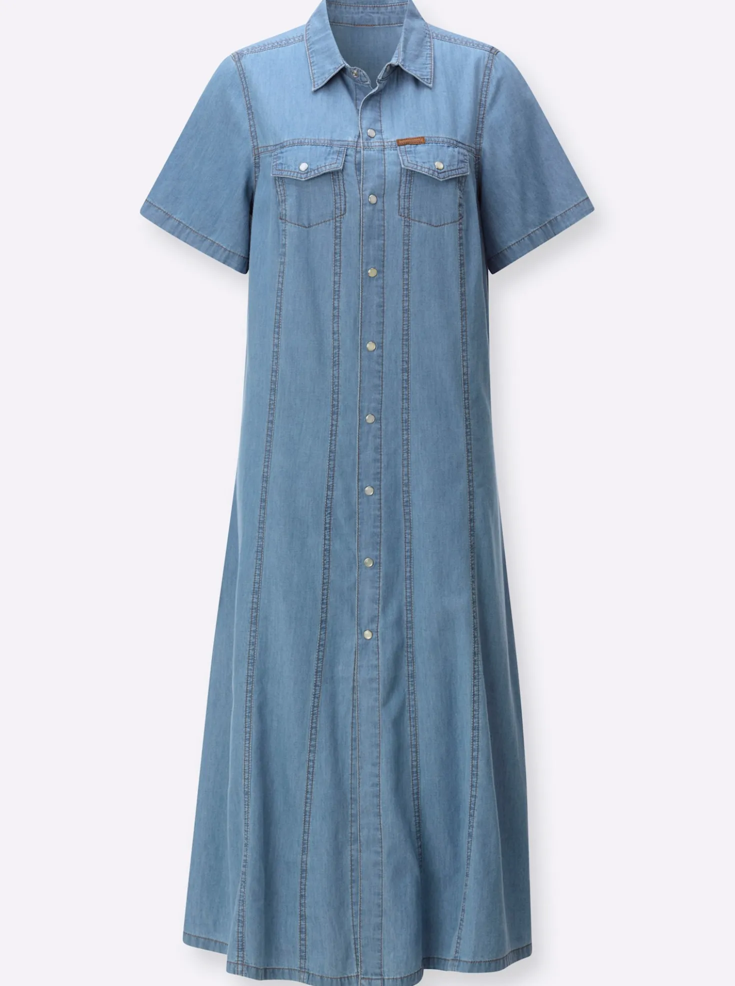 Jeanskleid in A-Form