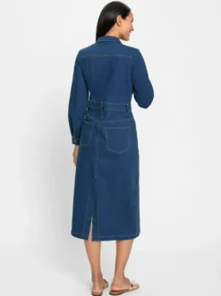 Jeanskleid mit Knopfleiste