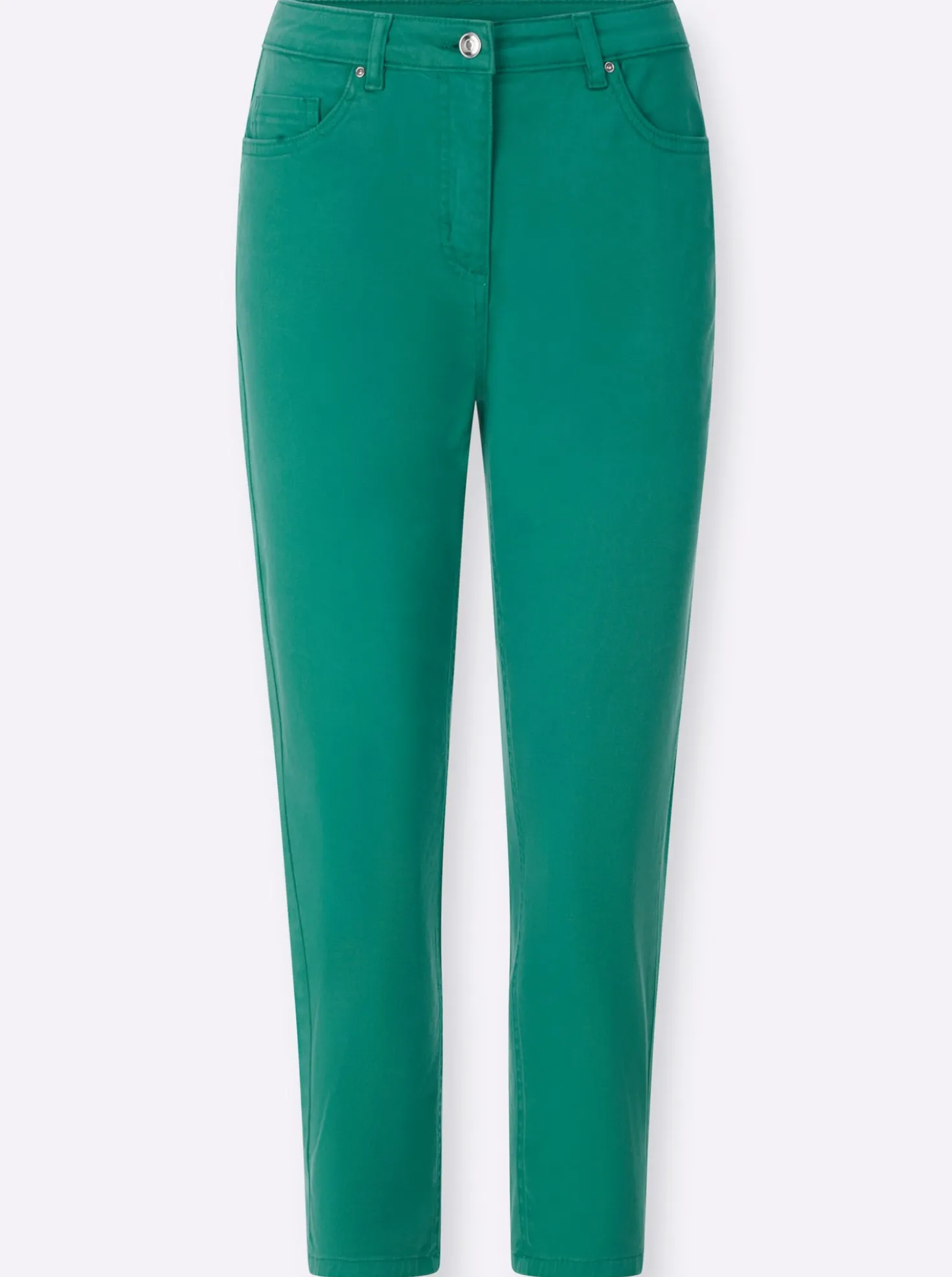 3/4-Jeans mit Bändchen-Verzierung