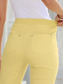 7/8-Jeans mit Jersey-Bund in softer Qualität