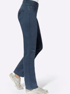 Jeans mit Metallplättchen-Deko